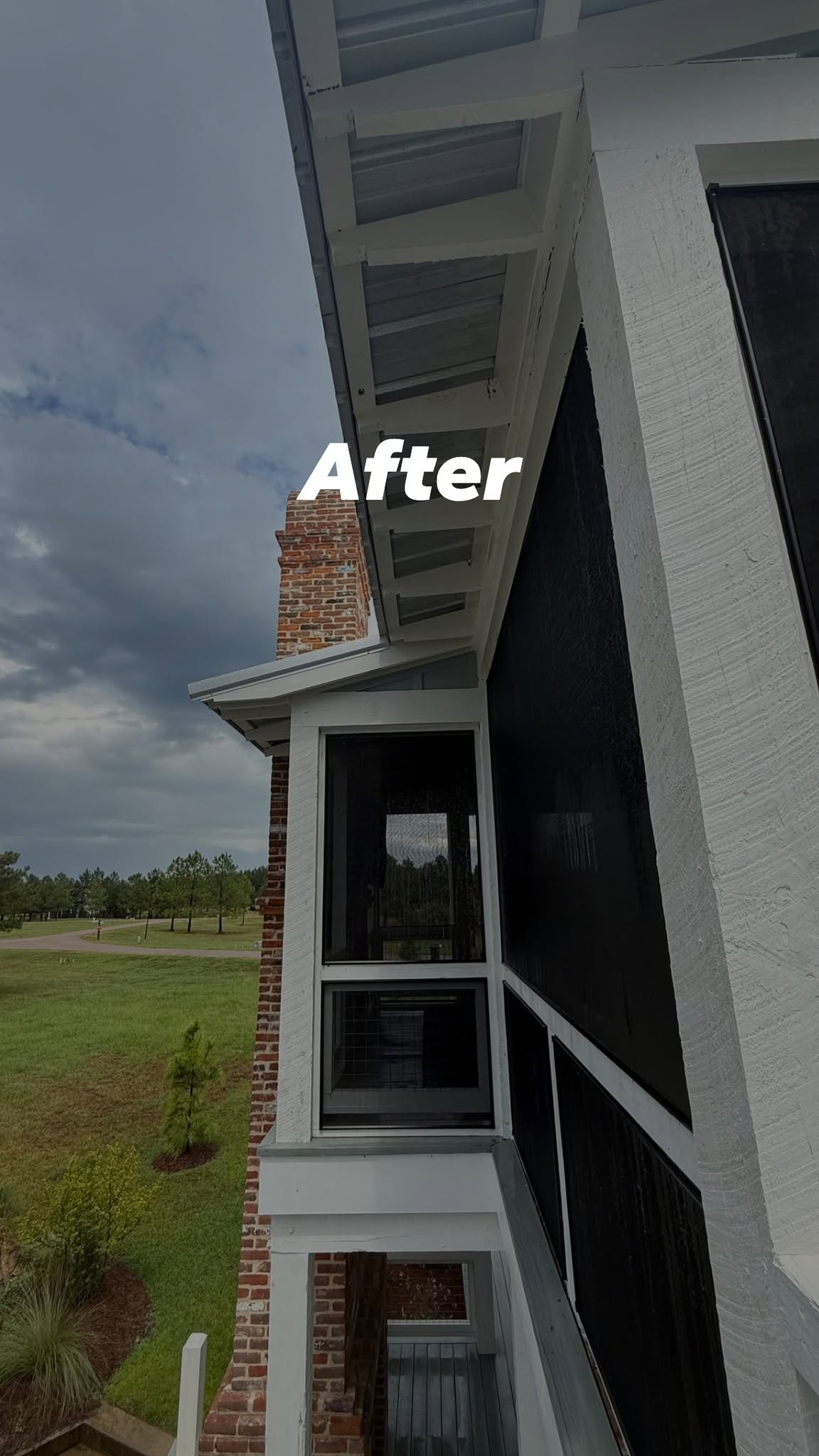 Exterior & soffits — after