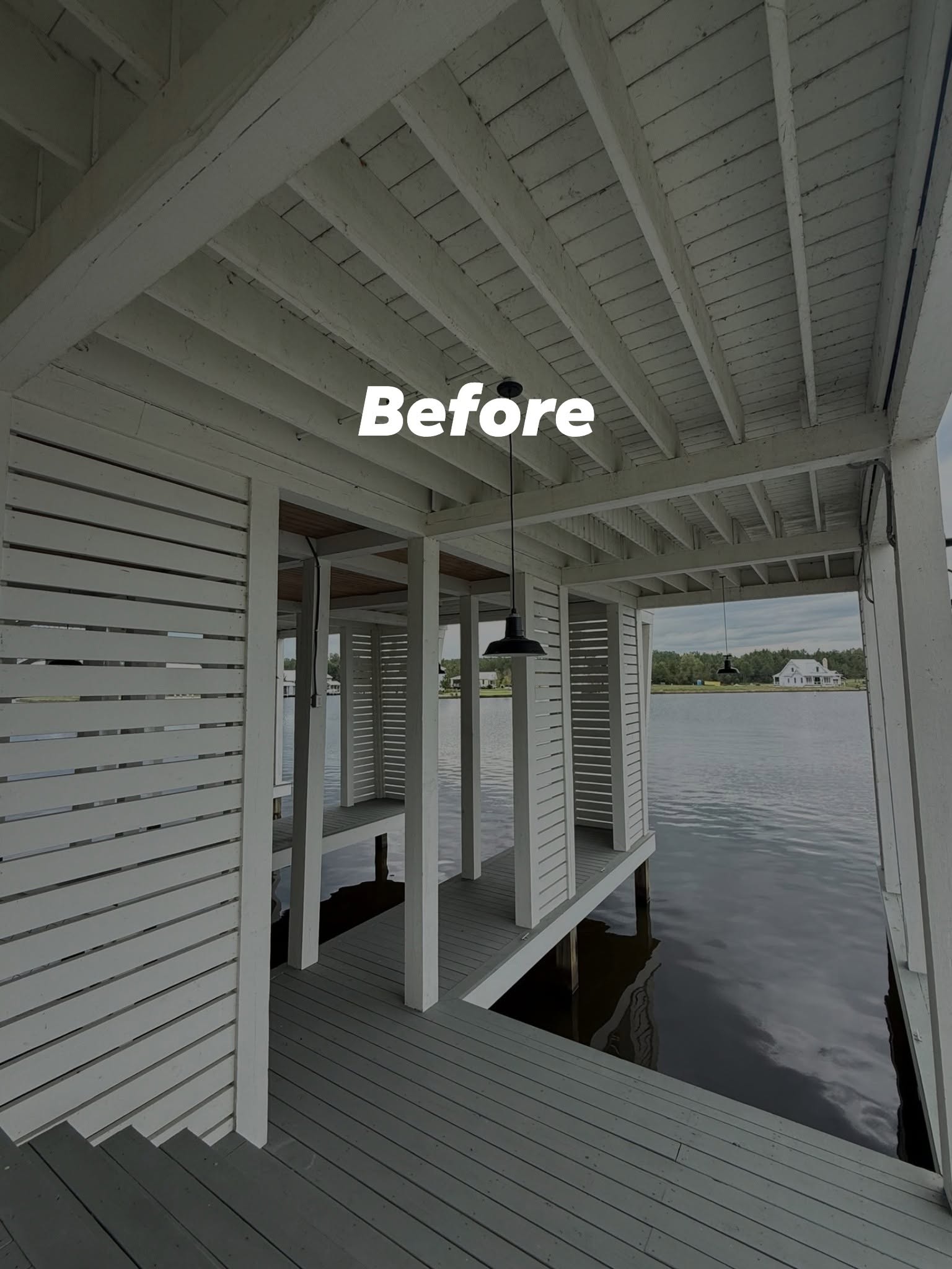 Covered porch — before