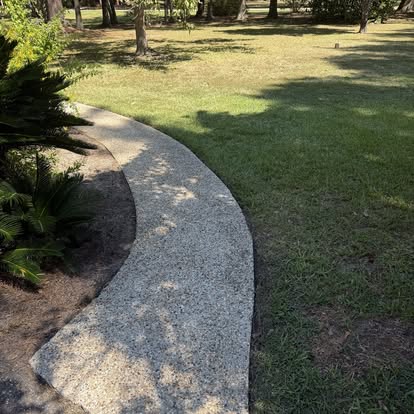 Concrete walkway results