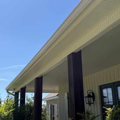 Porch & soffit cleaning